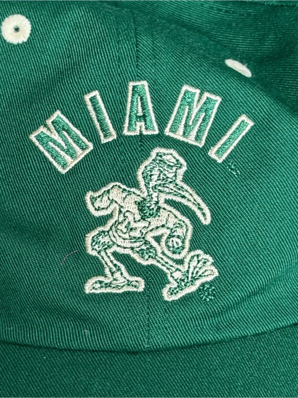 adidas University of Miami Embroidered Baseball Cap